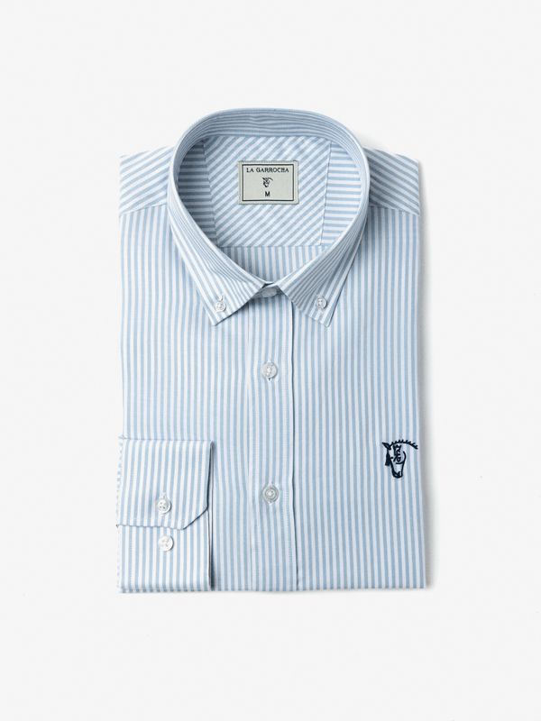 Chemise Oxford à Rayures | Azul Celeste