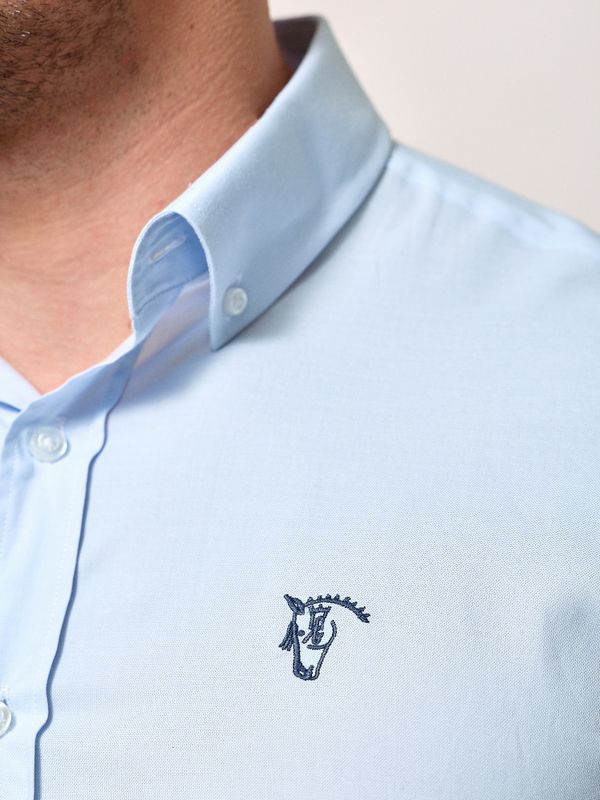 Camisa Mini Oxford | Celeste