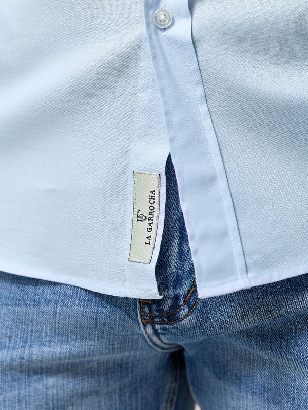 Camisa Mini Oxford | Celeste