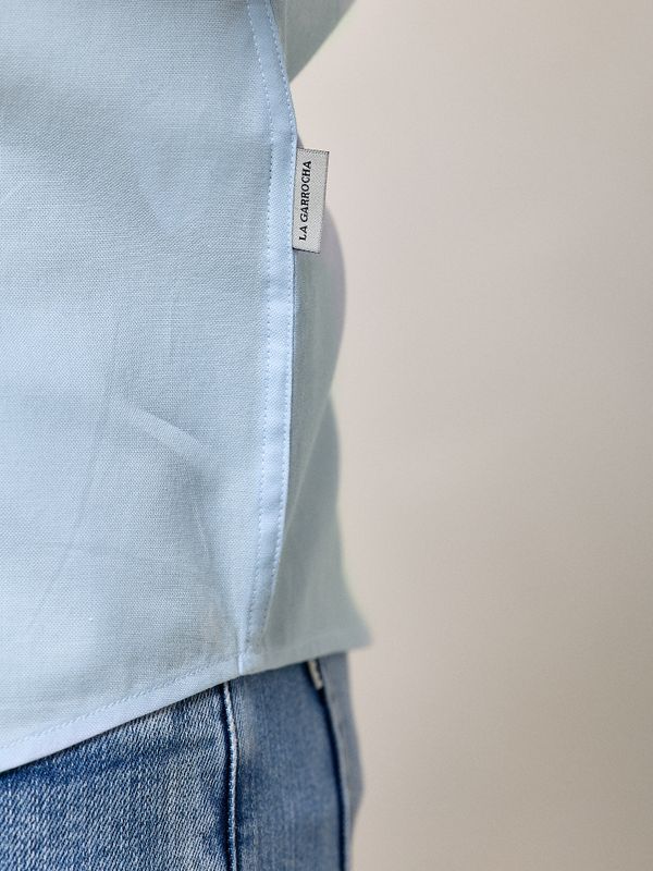 Camisa Mini Oxford | Celeste