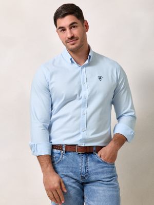 Camisa Oxford | Celeste