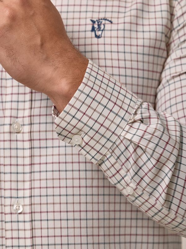 Camisa xadrez clássica | Burgundy