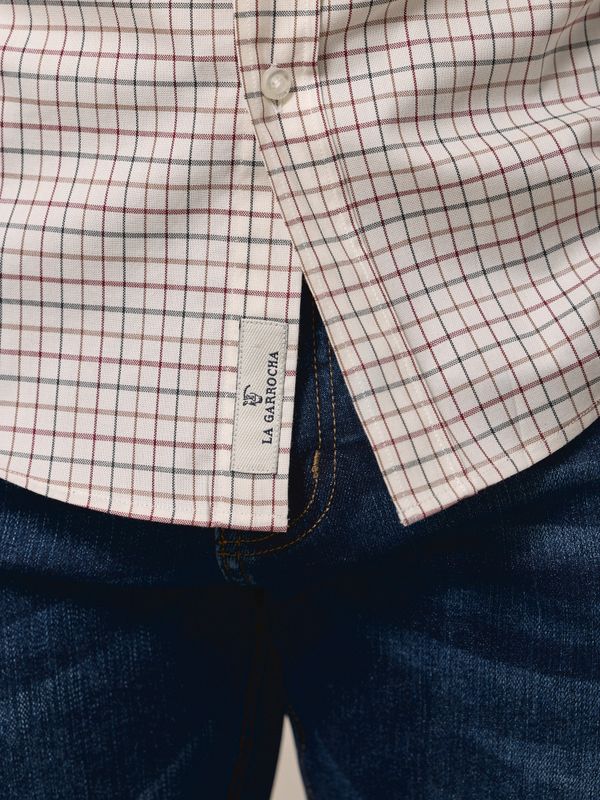 Classic Check Shirt | Burgundy