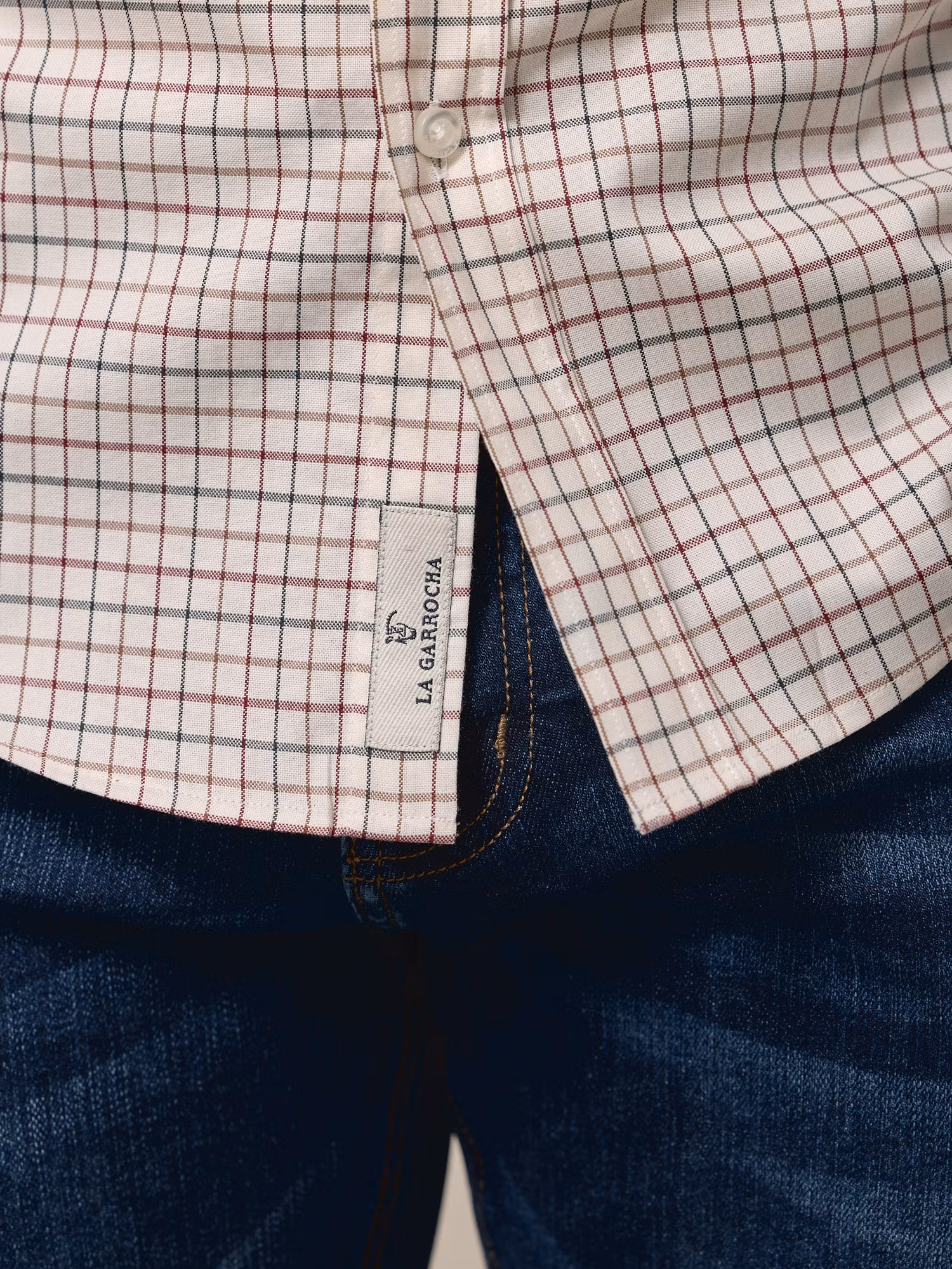 Chemise à carreaux classique | Bordeaux