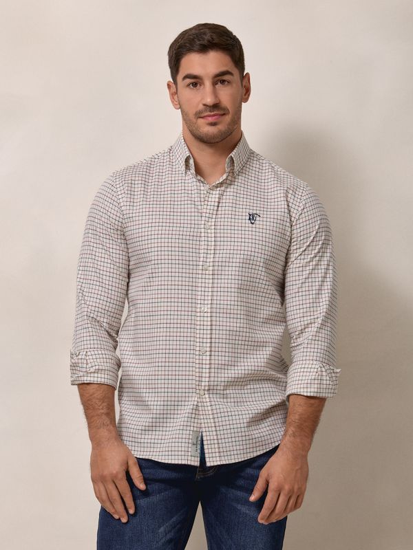 Classic Check Shirt | Burgundy