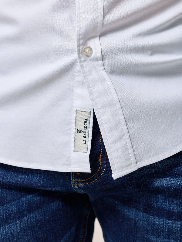 Camisa Garment Dyed | Blanco