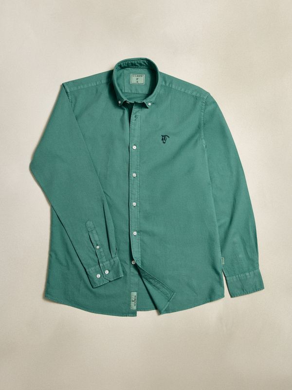 Camisa Garment Dyed | Cactus