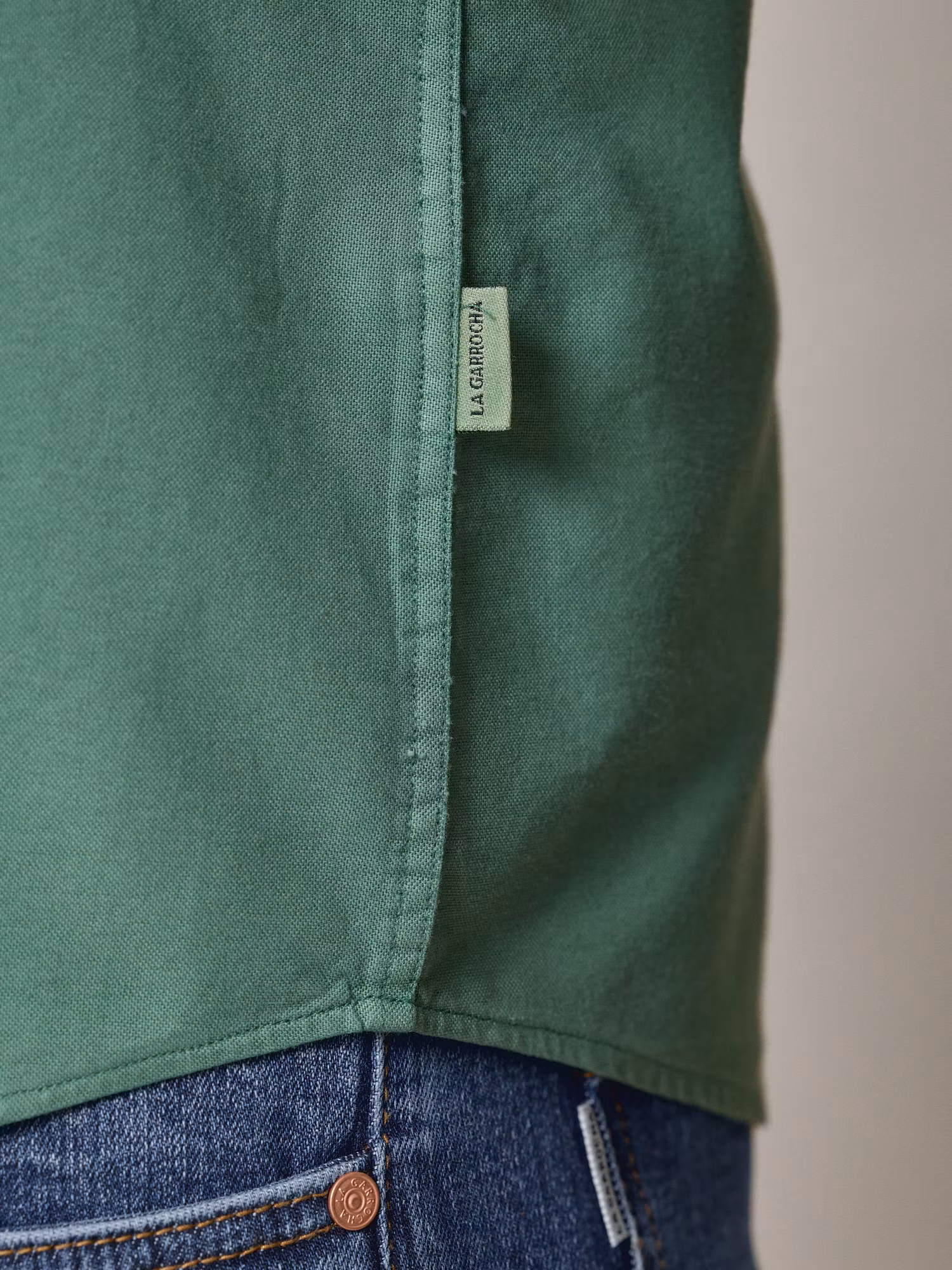 Chemise Garment Dyed | Vert Cactus