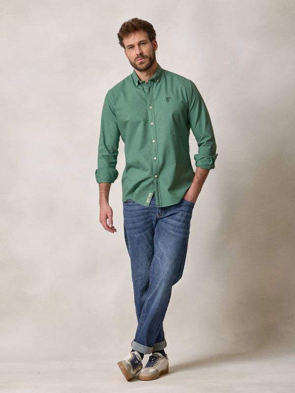 Camisa Garment Dyed | Cactus
