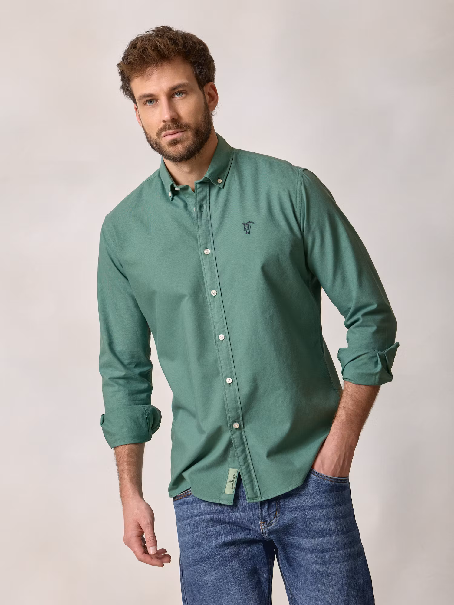 Chemise Garment Dyed | Vert Cactus