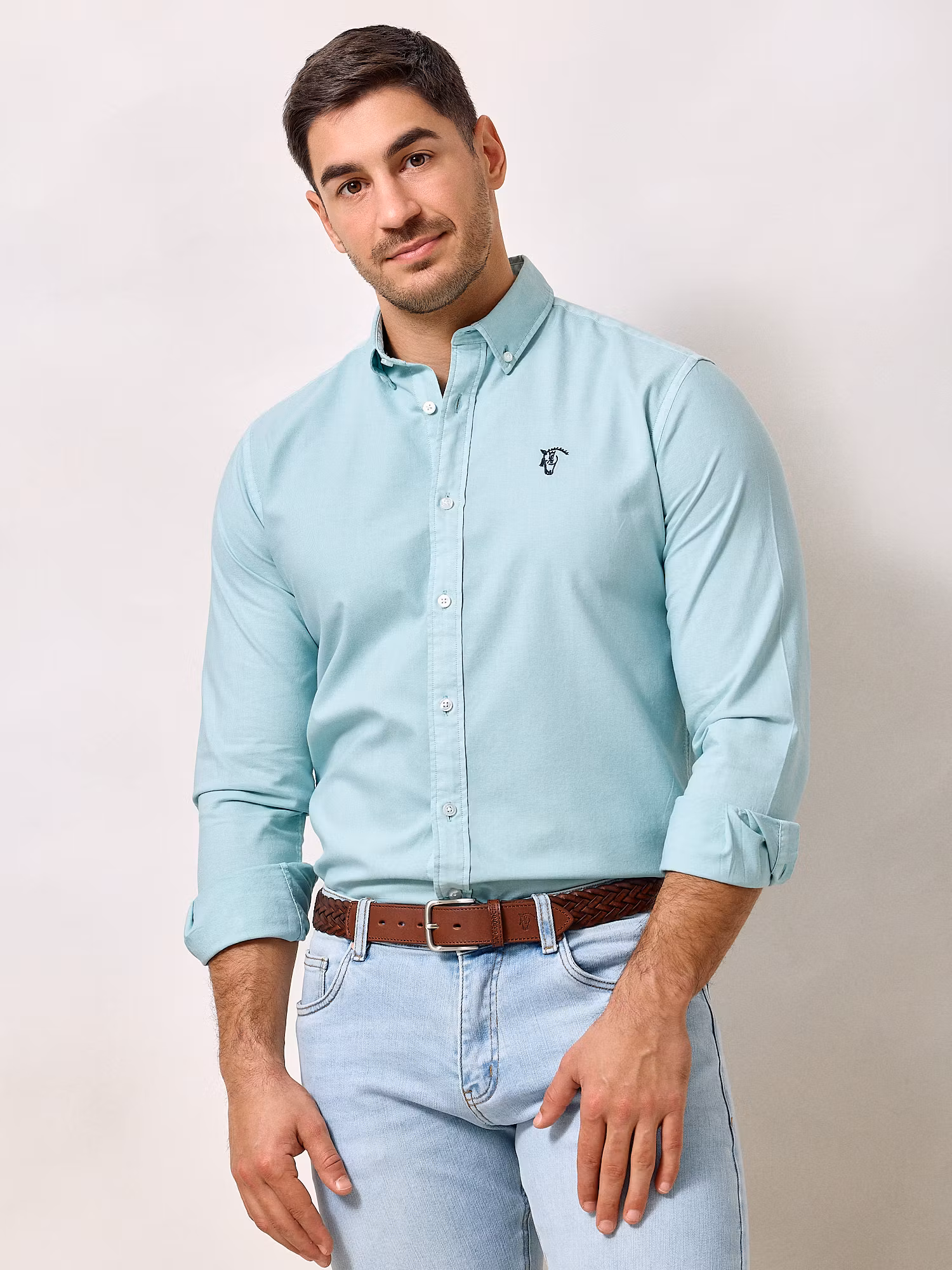 Chemise Garment Dyed | Aqua