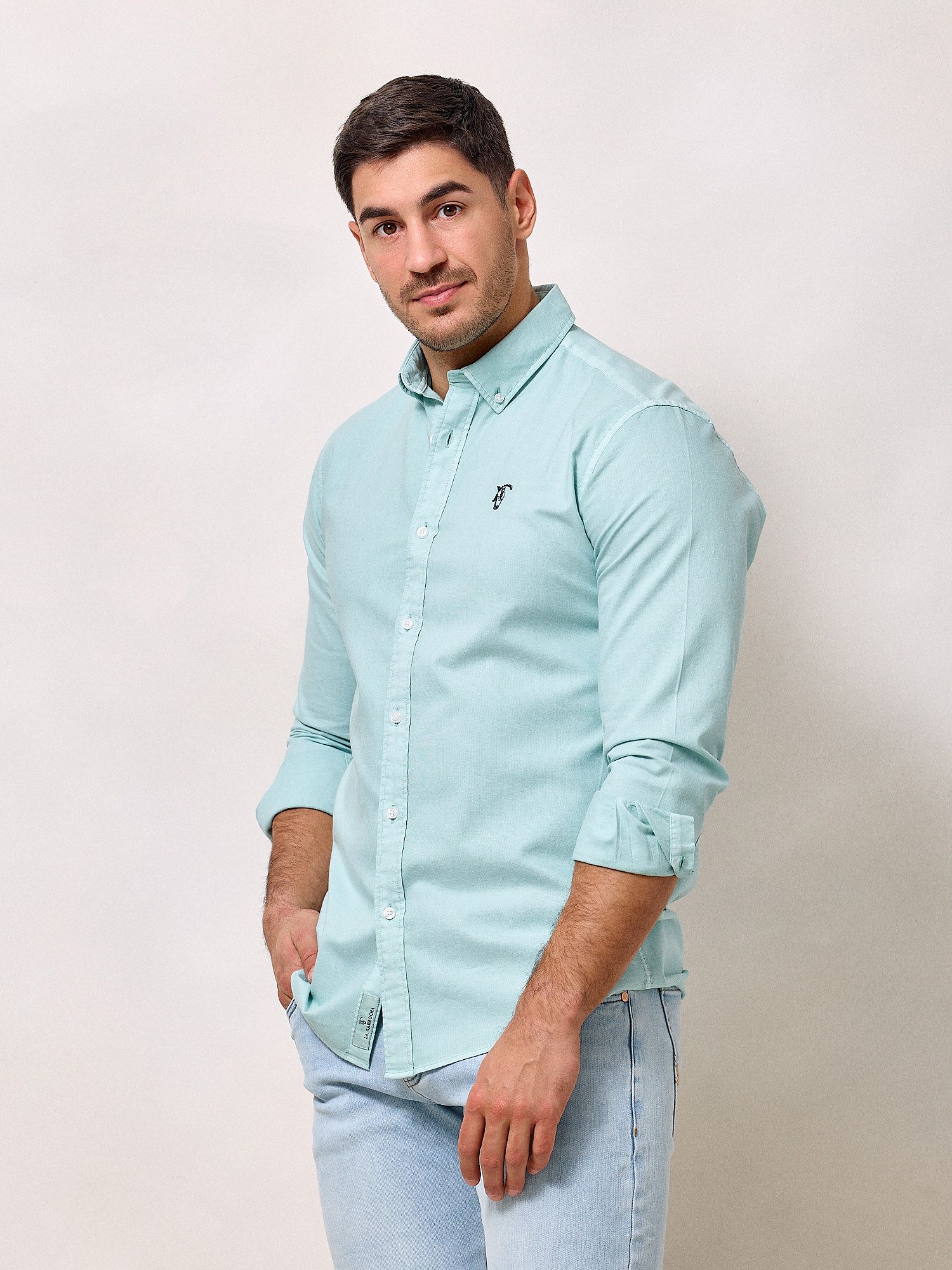 Chemise Garment Dyed | Aqua