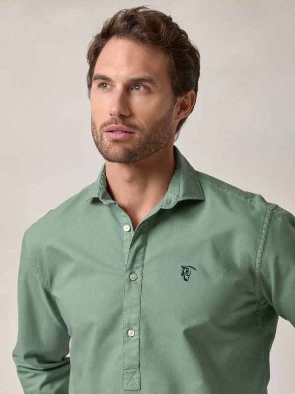 Chemise Polo Garment Dyed | Océano