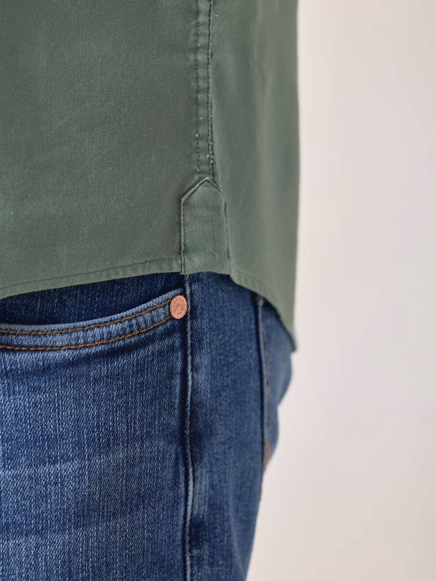 Camisa Polera Garment Dyed | Océano