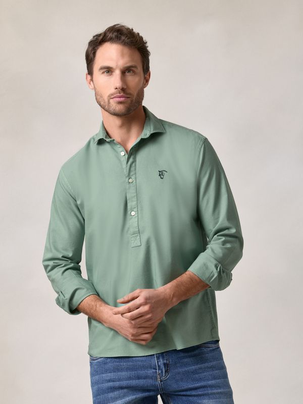 Chemise Polo Garment Dyed | Océano