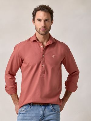 Chemise Polo Garment Dyed | Tuile