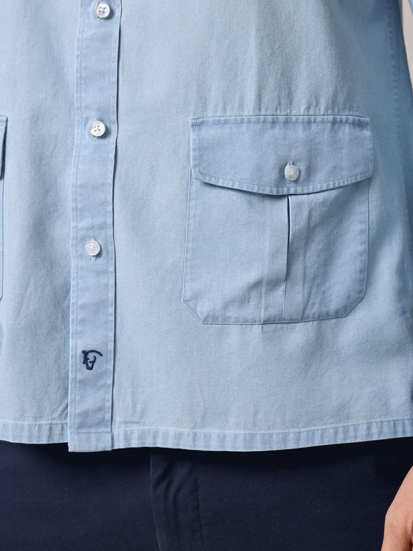 Chemise Guayabera en Denim