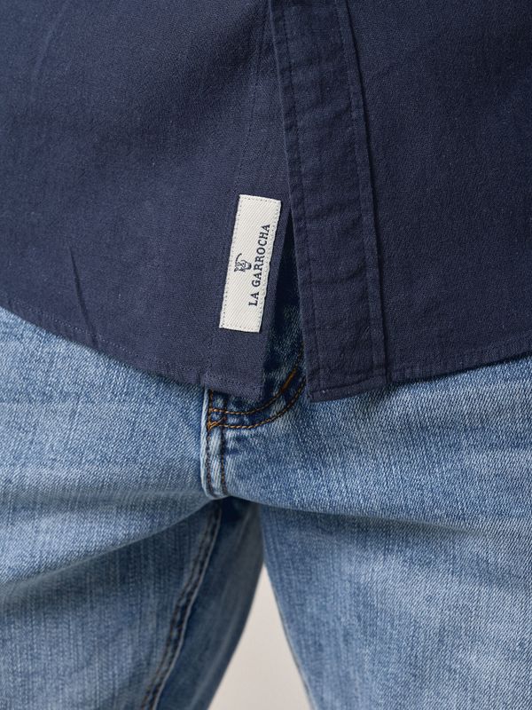 Chemise en lin | Bleu Marine