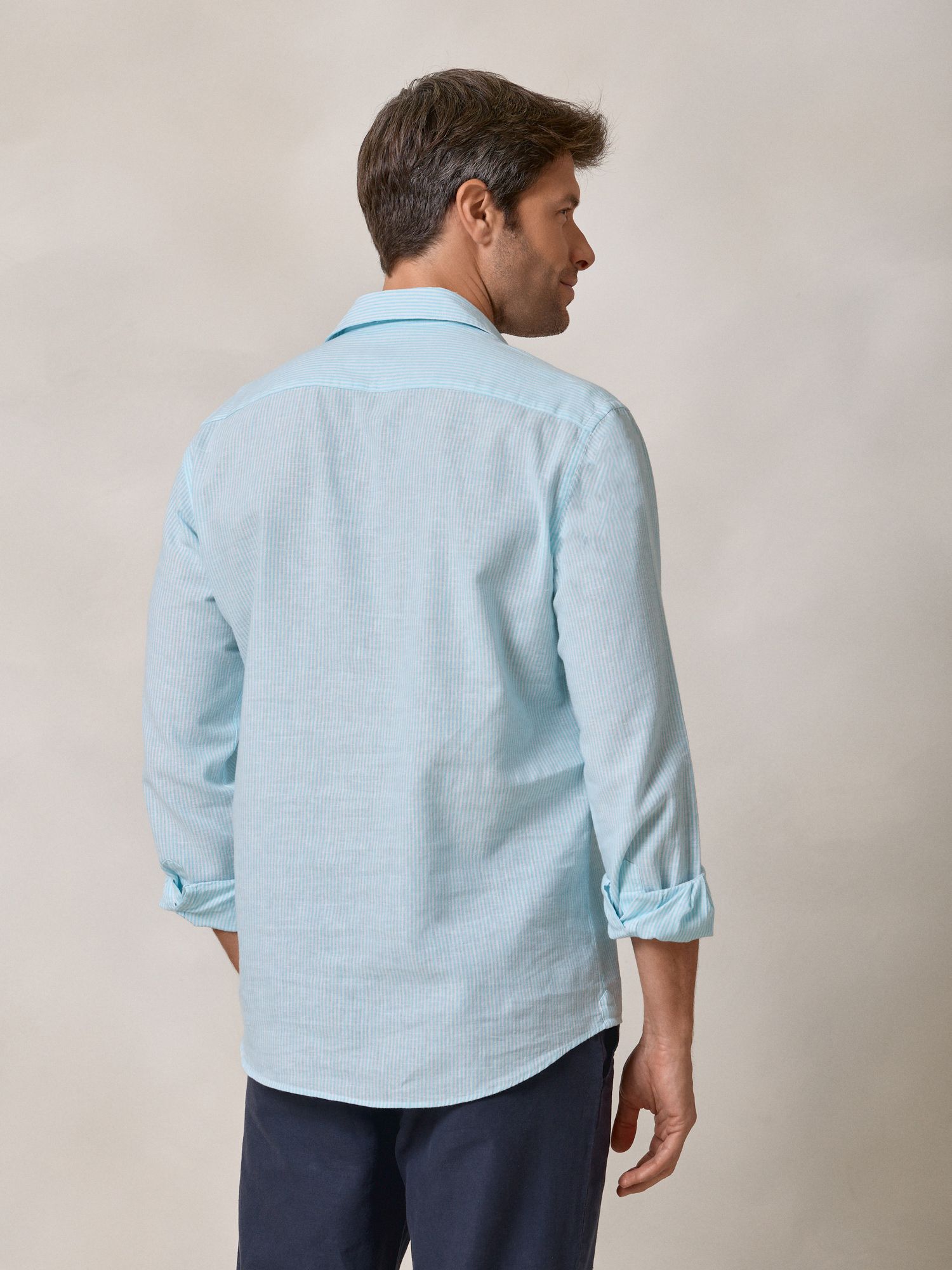 Camisa Polo Listrada | Água