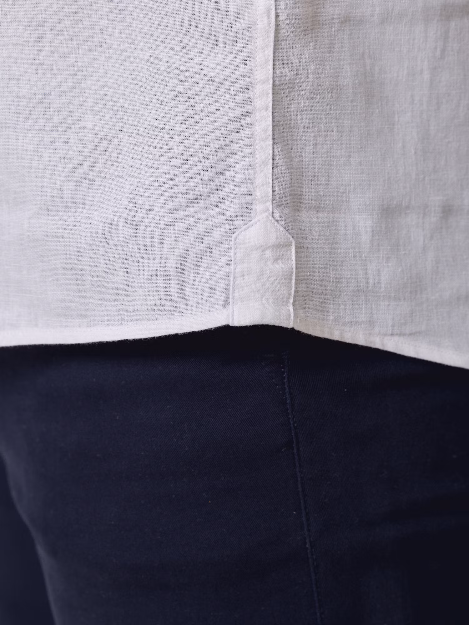 Camisa Polera Lino | Blanco