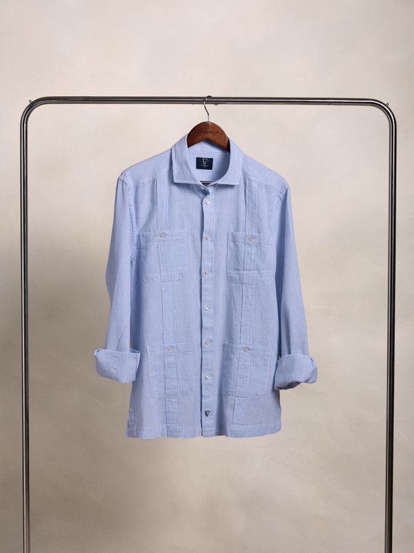 Camisa Cubana Listrada