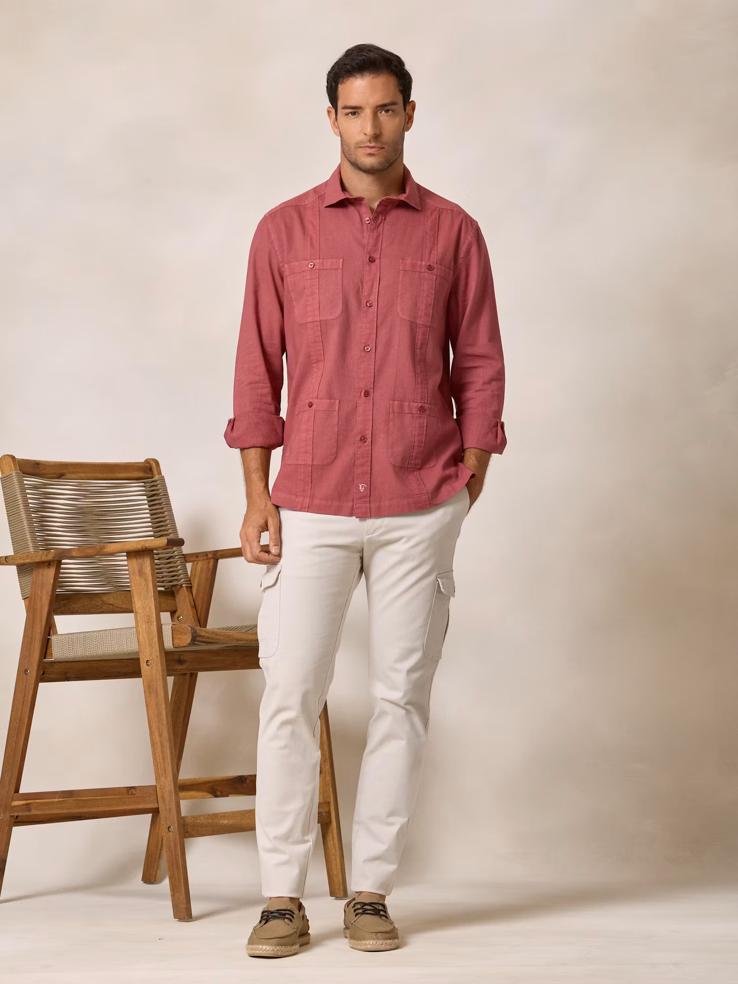 Camisa Cubana | Carmesí