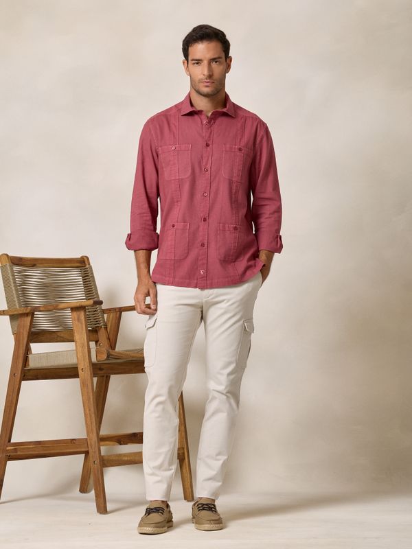 Cubana Shirt | Crimson