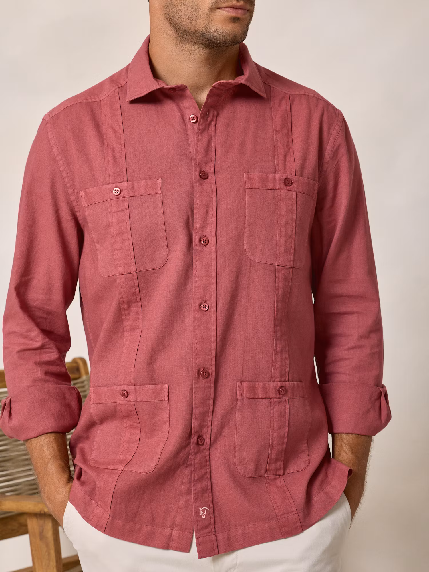 Camisa Cubana | Carmesí