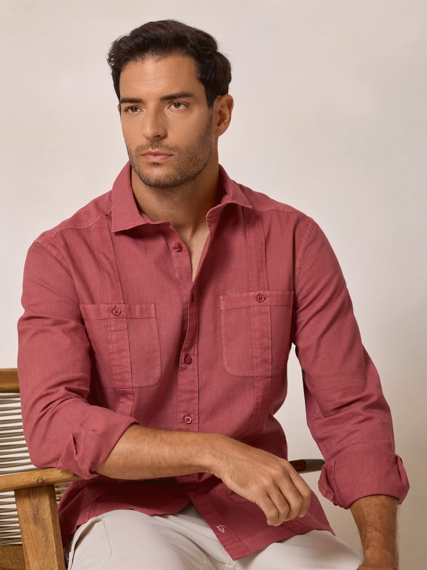 Camisa Cubana | Carmesí