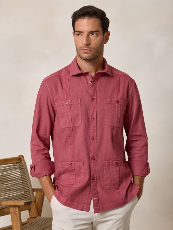 Camisa Cubana | Carmesí
