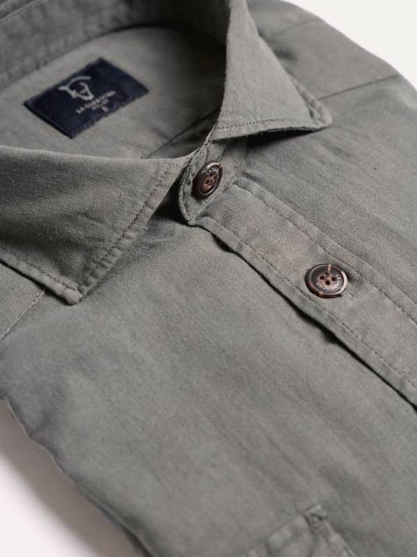 Camisa Guayabera | Verde Musgo