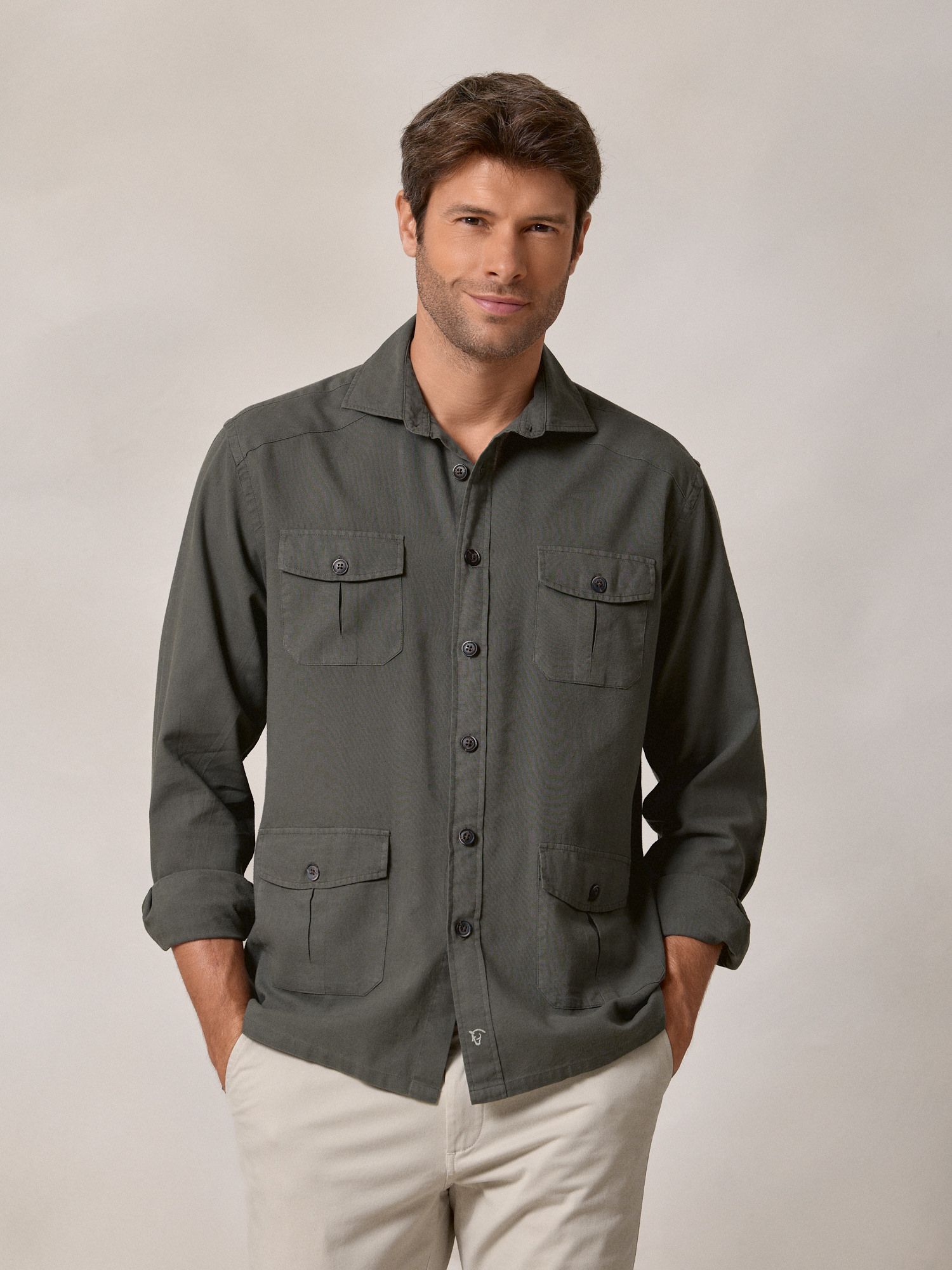 Chemise Guayabera | Vert Mousse