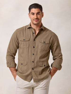 Camisa Guayabera | Castanho Claro