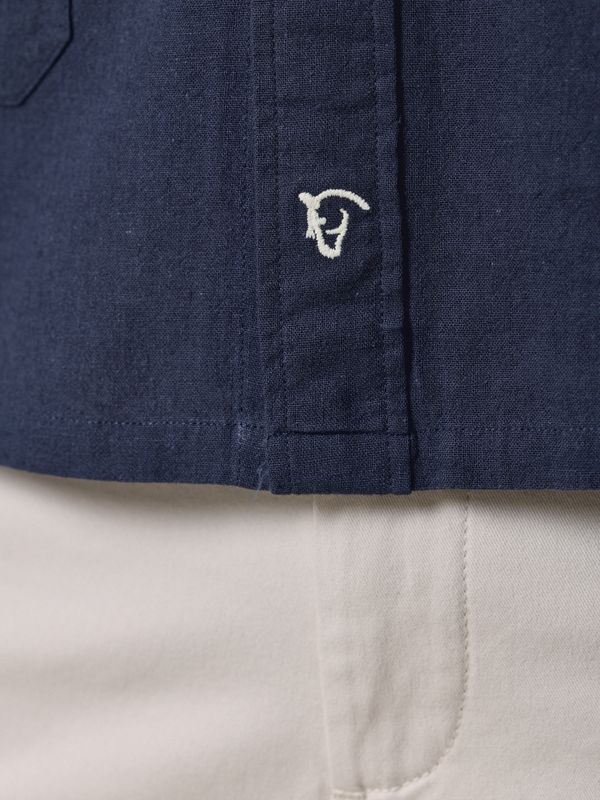 Camisa Guayabera | Azul Marinho