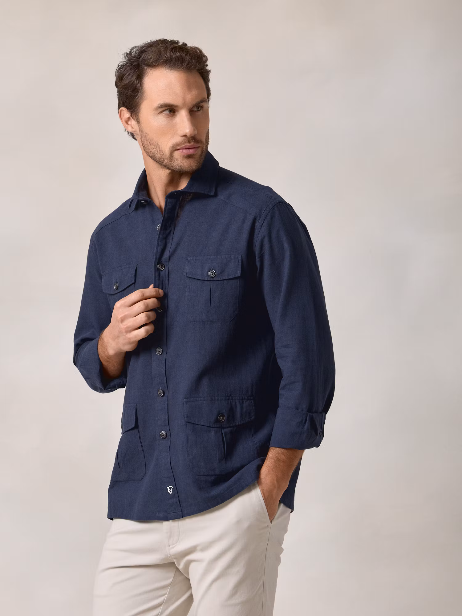 Camisa Guayabera | Marino
