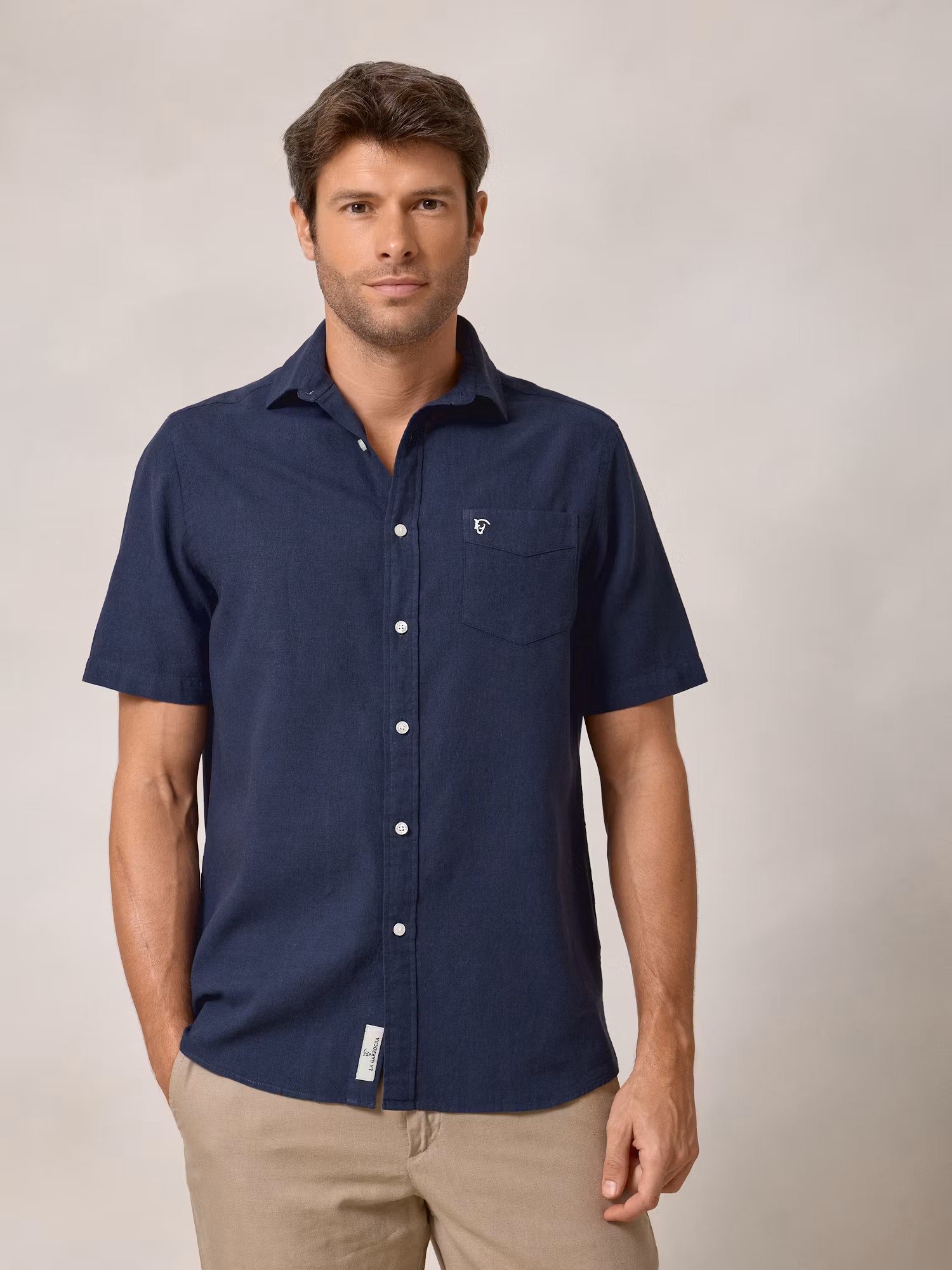 Short Sleeve Shirt | Navy Blue
