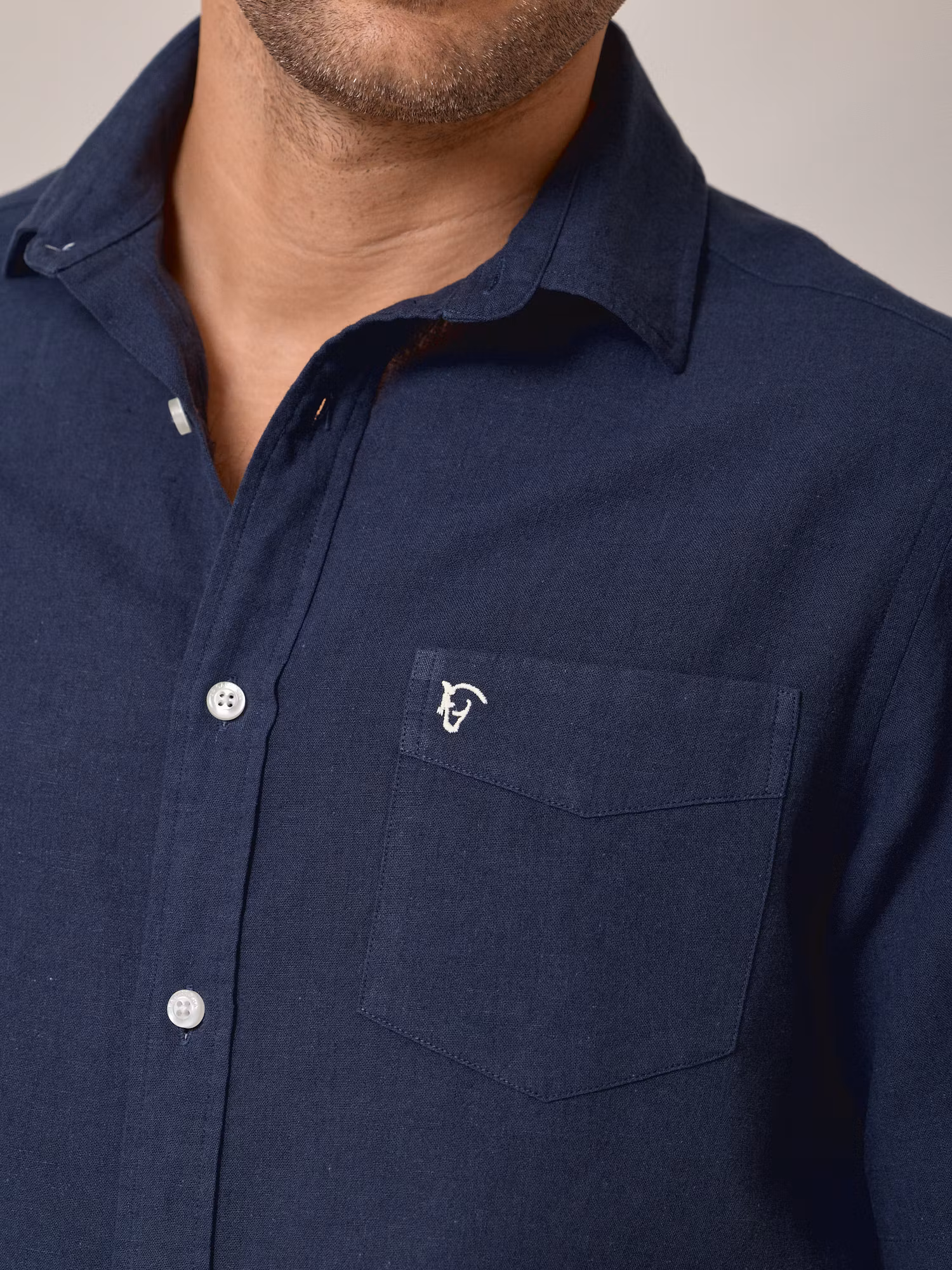 Short Sleeve Shirt | Navy Blue