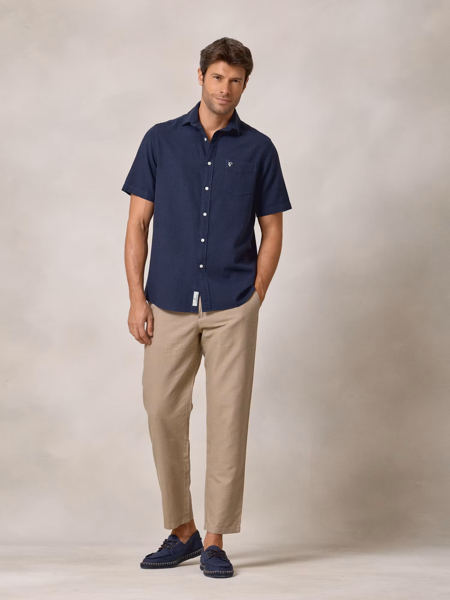 Short Sleeve Shirt | Navy Blue