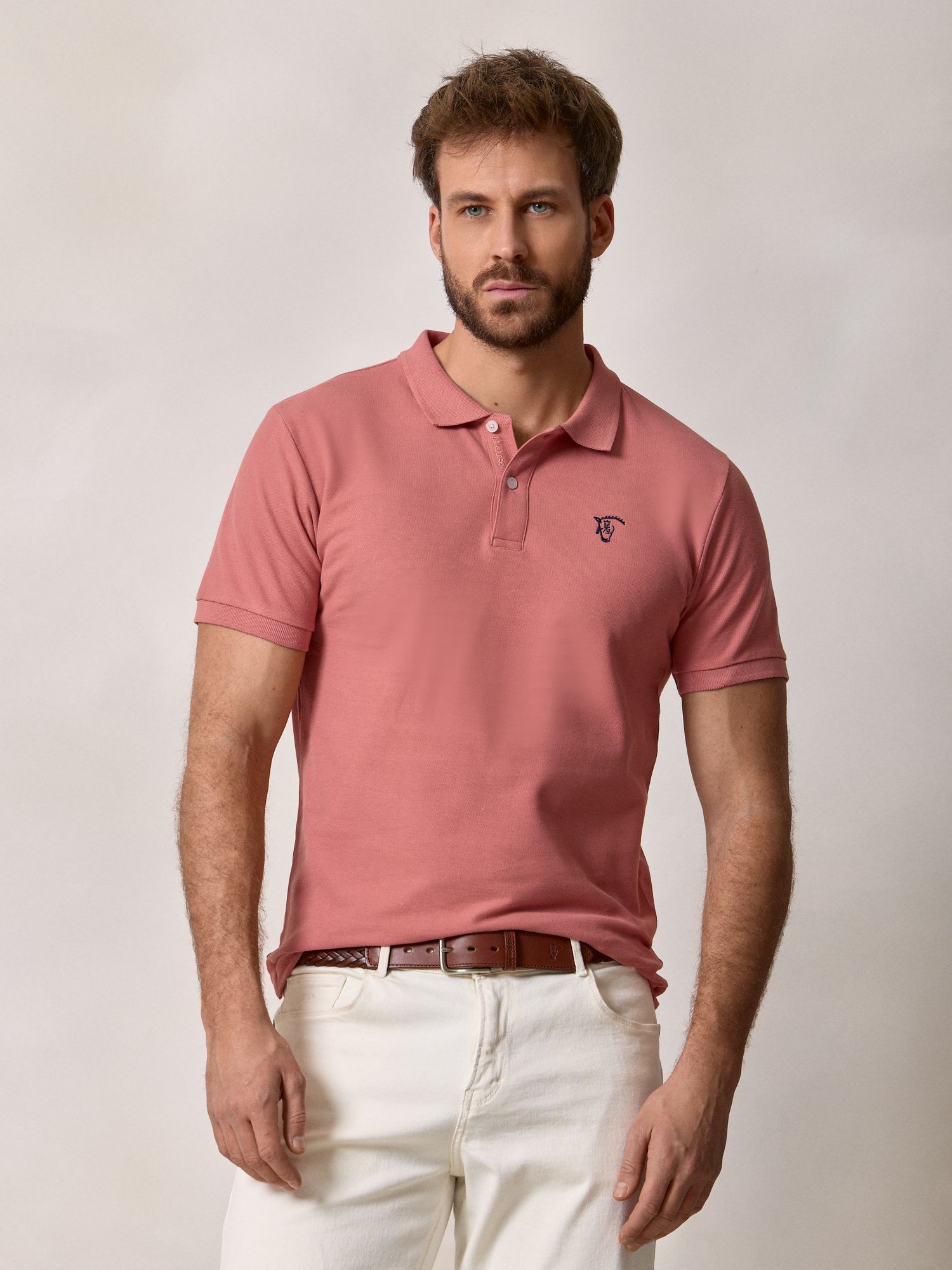 Basic Polo | Coral Orange