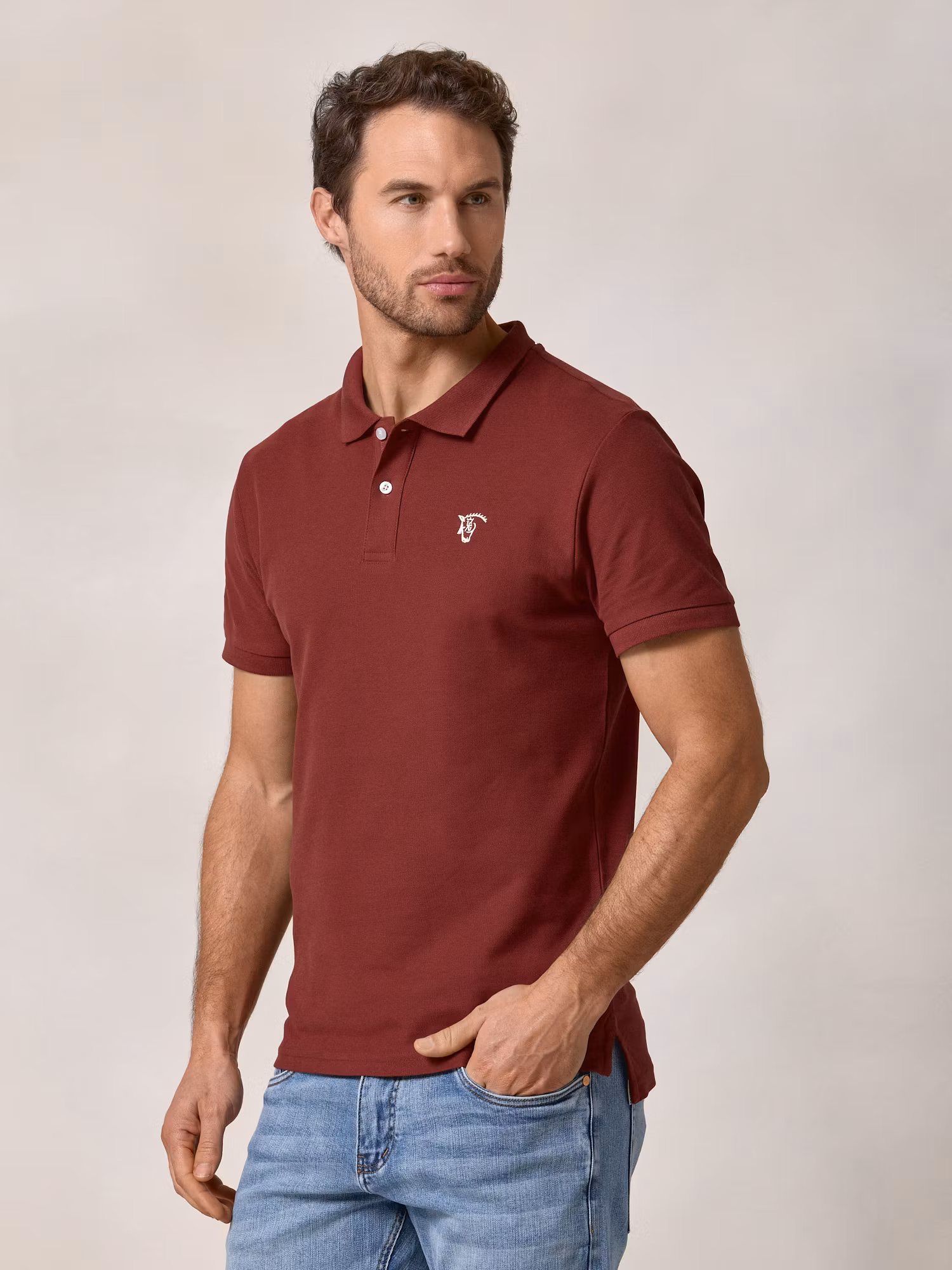 Polo Básico | Carmesim