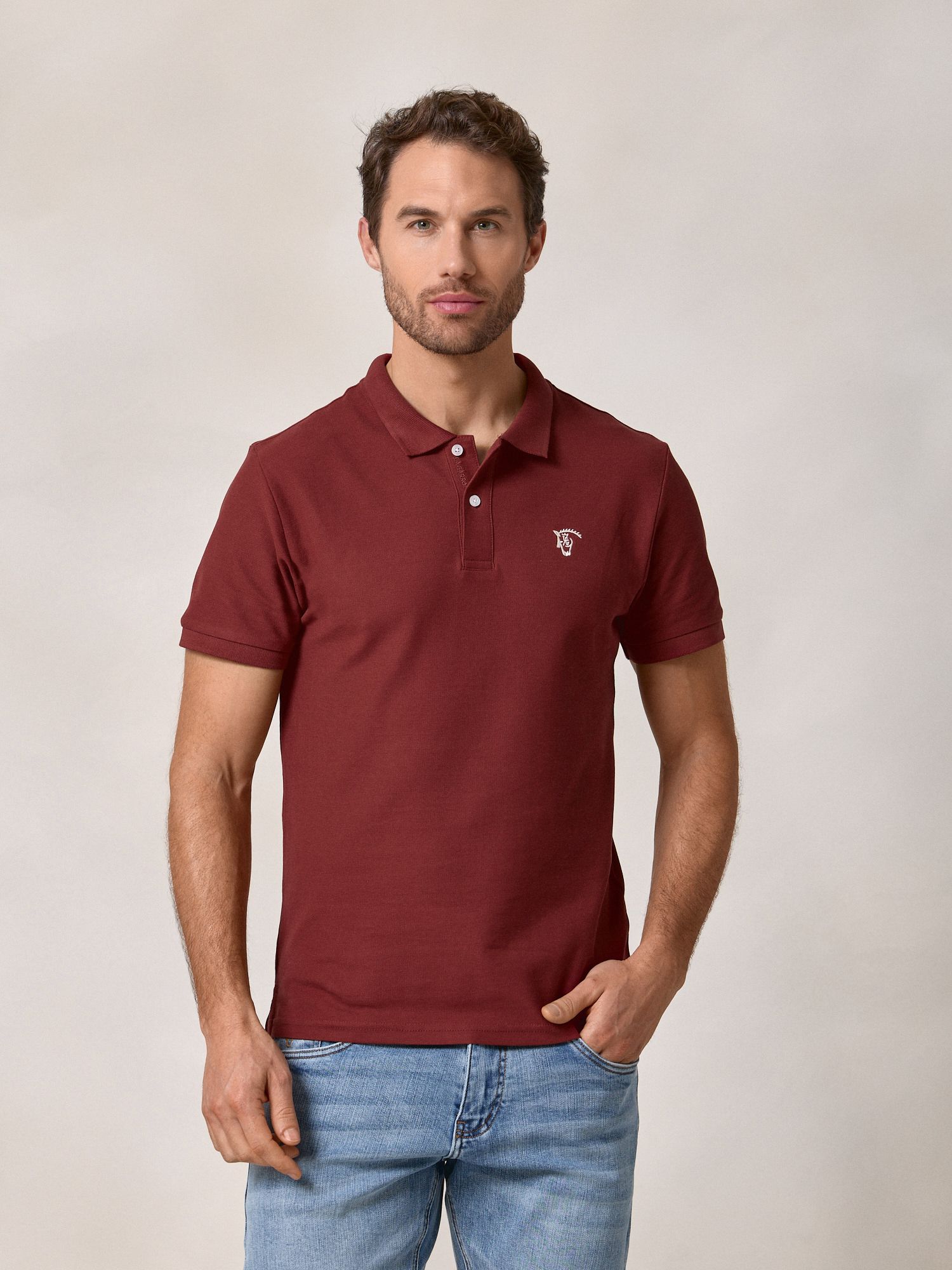 Basic Polo | Crimson