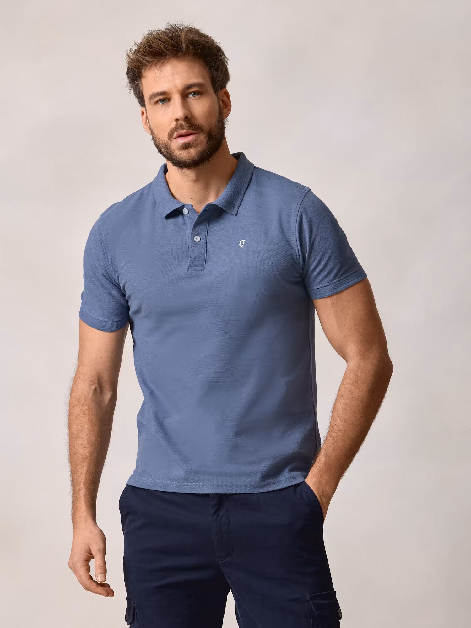 Polo Atelier | Bleu Cobalt