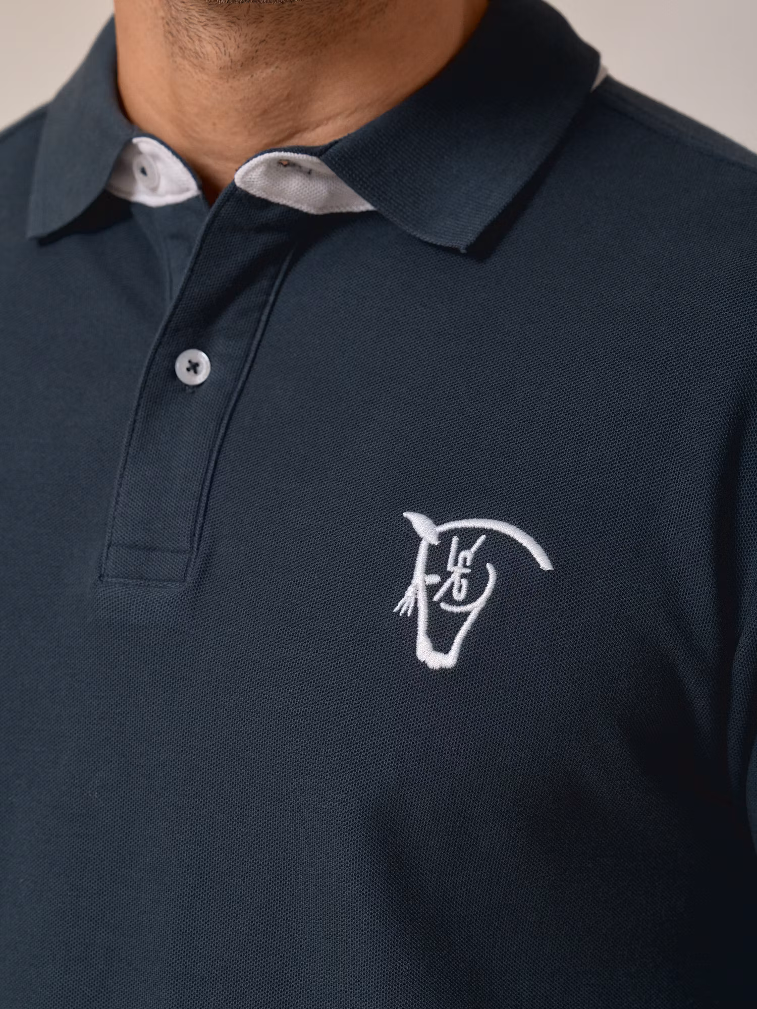 Polo Número | Azul Lago