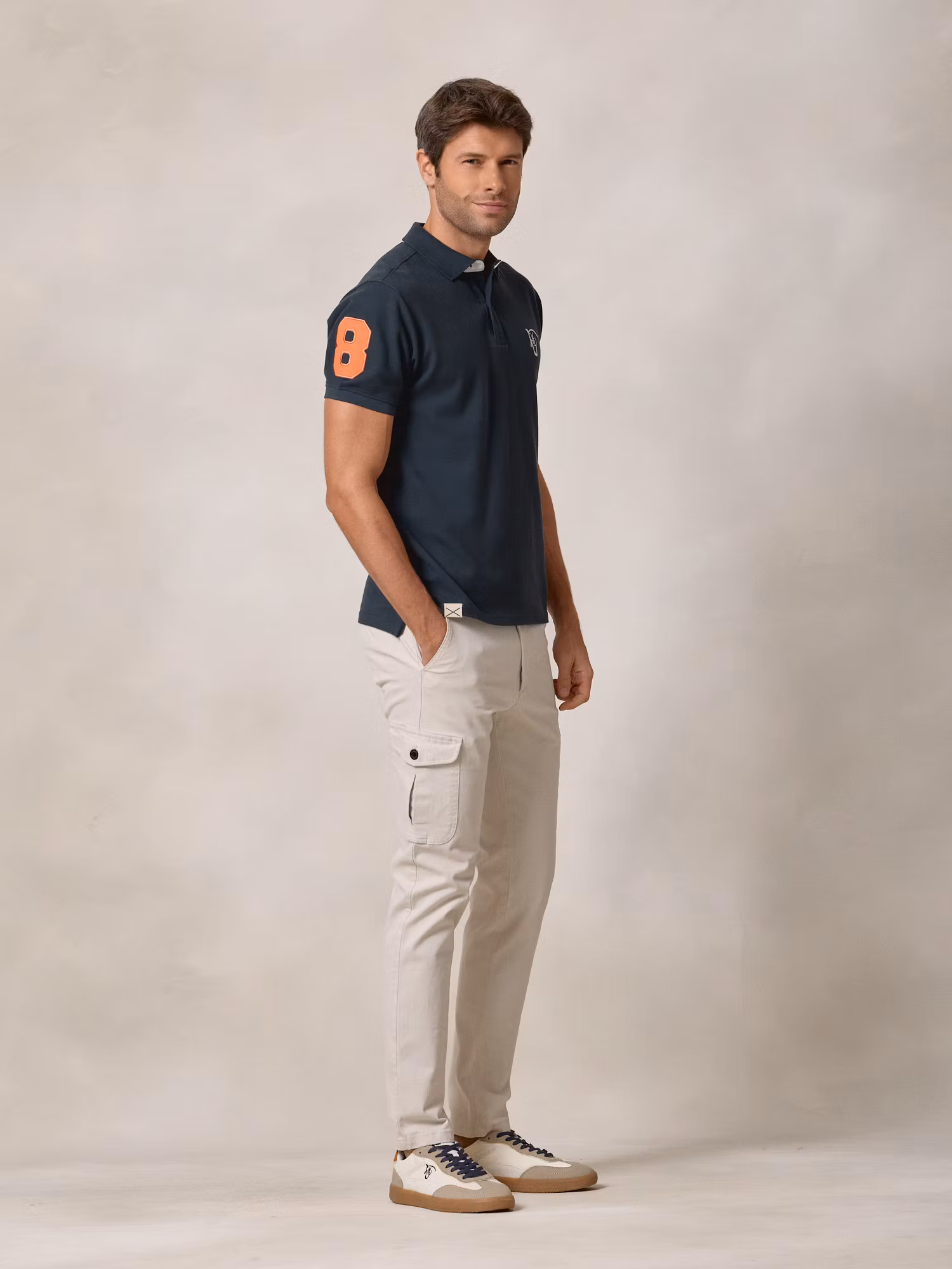 Polo Número | Azul Lago