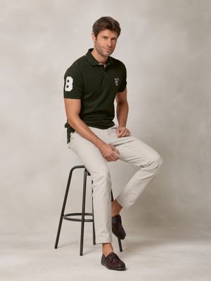 Number Polo | Fir Green