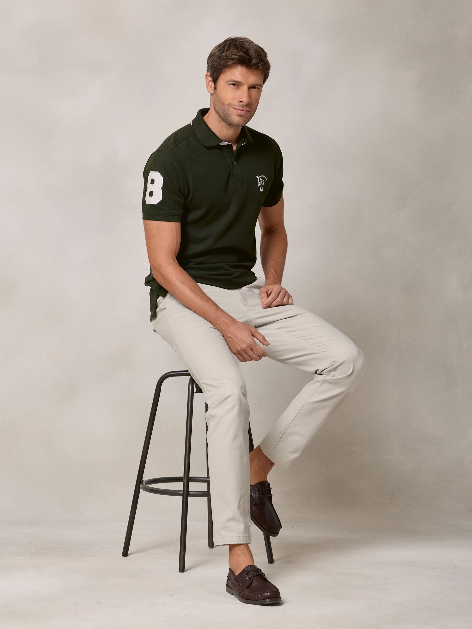 Polo Numéro | Vert Sapin