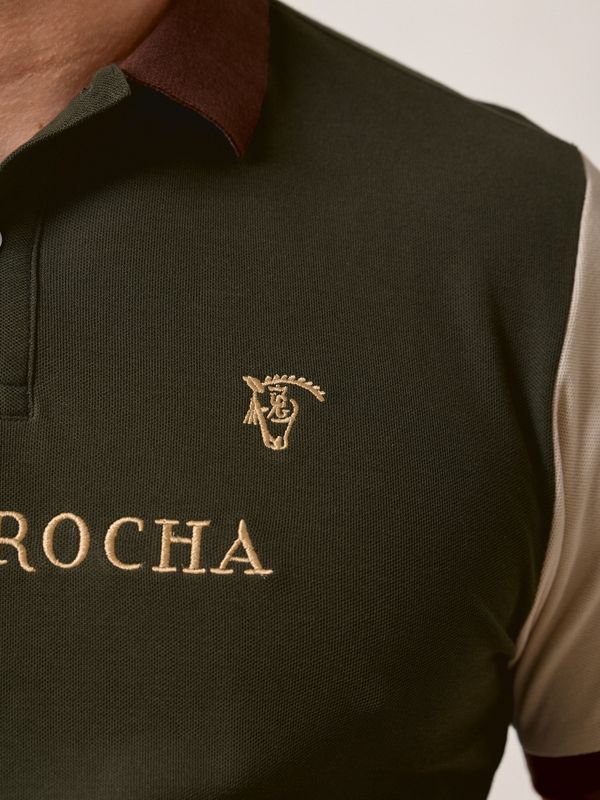 Contrast Sleeve Polo | Hunter Green