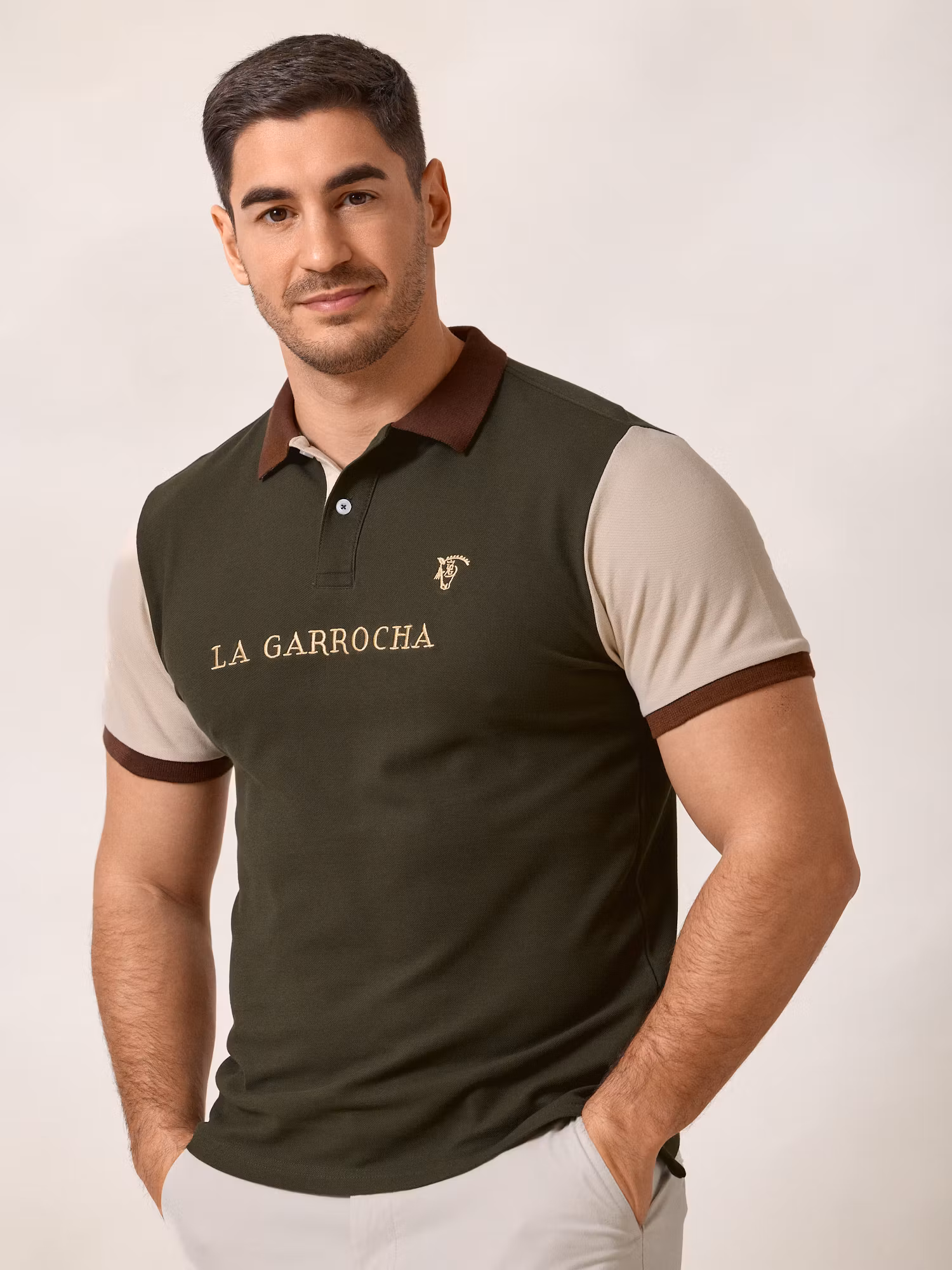 Polo Mangas Contraste | Caza