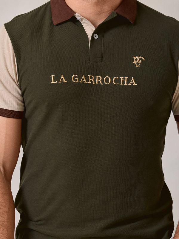 Contrast Sleeve Polo | Hunter Green