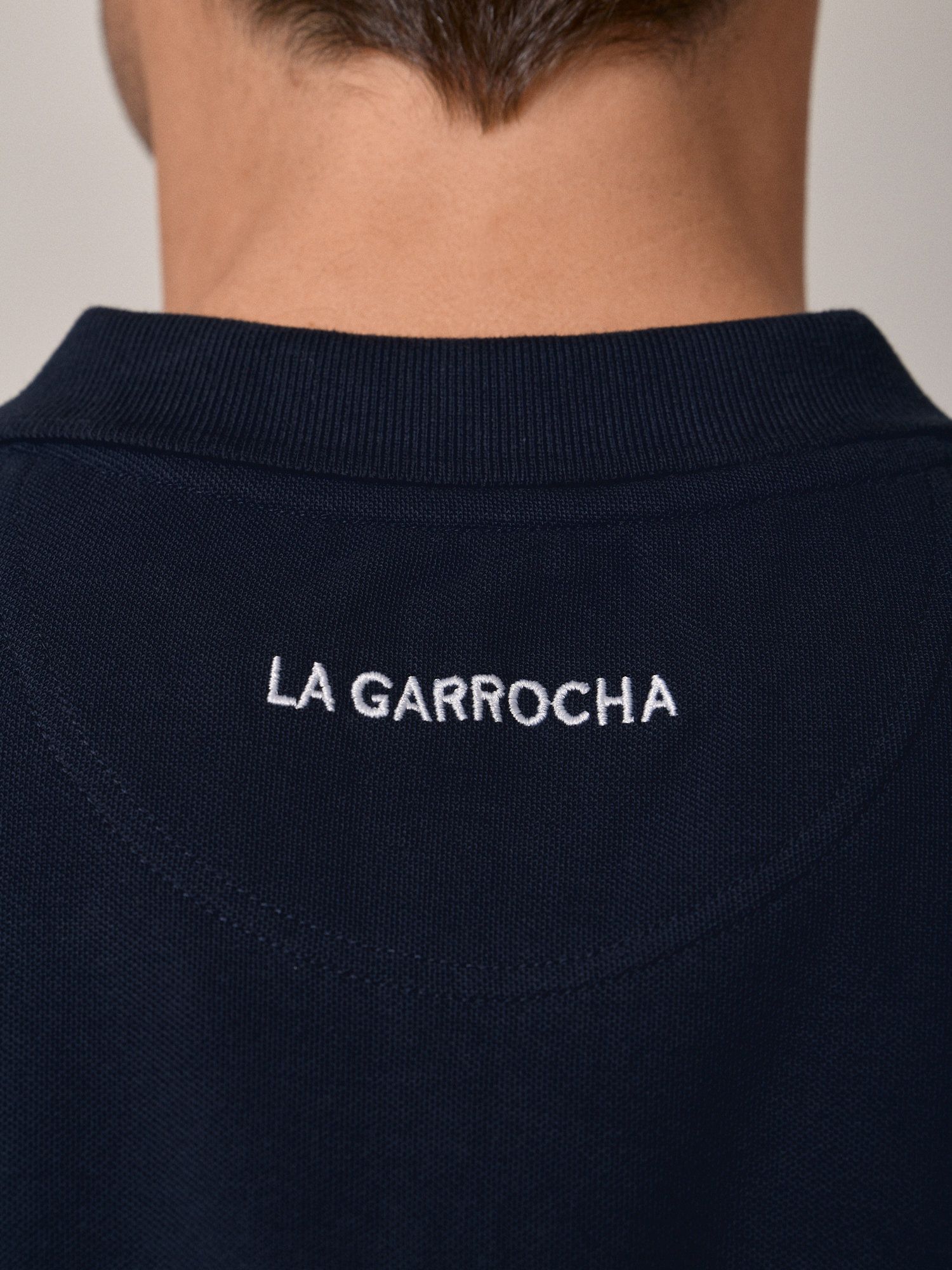 Polo com Faixa | Azul Marinho